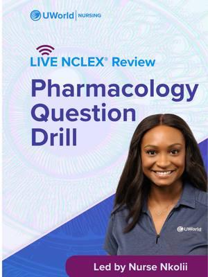 Live NCLEX Pharmacology Question Drill 📚 #nclexreview #nclexquestions #pharmacologynotes