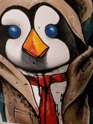 bat collection paintgv2. the penguin. #originalart #batmanfanart #acrylicpaint #batman #thepenguin #comicart #dcfanart 