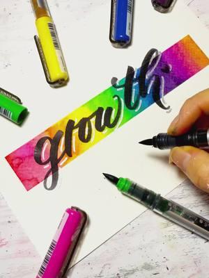 Growth with @karinmarkers 🫶 #CreateWithEssy  . #moderncalligraphy #arttutorial #letteringtutorial #handlettering #easydiy #diyproject #handmadecards #watercoloring #illustrationnow #illustratorsoninstagram #handmadefont #typematters #artstagrams #artprocess #letteringlove #letteringnow #practicedaily #letteringart #creativeliving #creativelife #madewithmichaels #makeitwithmichaels #moderntype #karinmarkers #karincolors #ohanaletteringchallenge #januarychallenge #growth #grow #fyp #lettering #rainbow #colorfulart #colors #colorful #rainbowart 