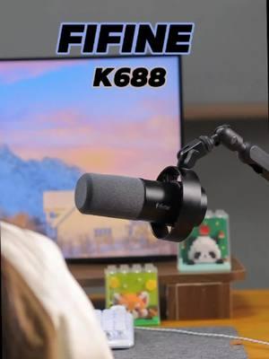 fifine K688 with incredible appearance and sound quality!😎 #fifine #microphone #fifinek688 #setup #GamingSetup #tech #techtok  fifine K688 Microphone for Podcasting