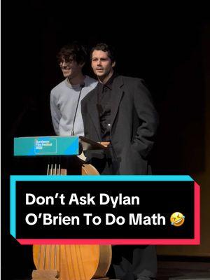 Don’t ask #DylanObrien to do math. 🤣 The actor discussed how his upcoming #dramedy #Twinless came to be with writer/director #JamesSweeney at the #Sundance premiere. #LaurenGraham 