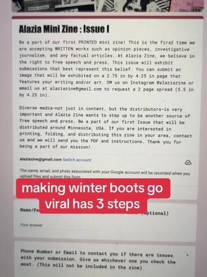 kinda old school but so underrated! #winterfashion #boots #winterboots #cutewinterboots #zine #artist #fashion #altfashion #zinetok #magazine #writersoftiktok #poetry #artistsoftiktok #cartoons #comics #academia #academicweapon #fypシ゚viral 