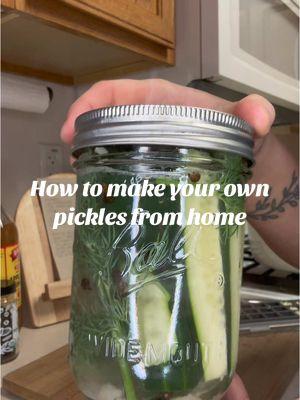 Homemade pickles are the best and so easy🤝 ##homemade##secondhandhome##homestead##homesteading##homesteadtoktok##fy##fyp##fyoupage