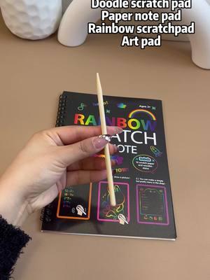 Doodle Rainbow Scratch Pad #artbook #giftideas #newyear2025 #tiktokshopnewyearnewaura #tiktokshoplastchance #spotlightfinds #perfectgifts #scratchpad #rainbowscratch #scratchpaper #papernotes #scratch