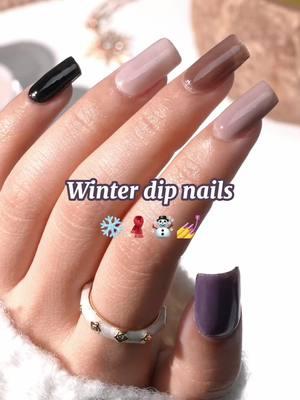 ❄️✨Winter vibes in every shade  💅These earthy dip powder nails bring all the cozy feels to your winter look #azurebeauty #azurebeautynails #azurebeautydippowder #dippowder #dippowdernails #dippowdermani #dippowdermanicure #diynailsathome #athomenails #earthyvibes #earthynails #winternails #winternails❄️ 