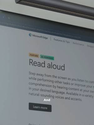 Reading articles just got easier with Read aloud and Immersive Reader in @Microsoft Edge #MicrosoftEdge #EdgePartner