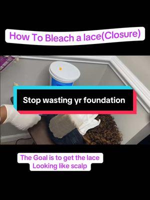 Bleching your closure/frontal is key in archiving the scalp-like end results. This would save you from reapplying and wasting your foundation over and over. Stay tune for a step by step guide on how to archive the perfect hairline. #onthisday #bleachknots #gluelesshair#wigcustomization #ebooktutorial #comingsoon2025 