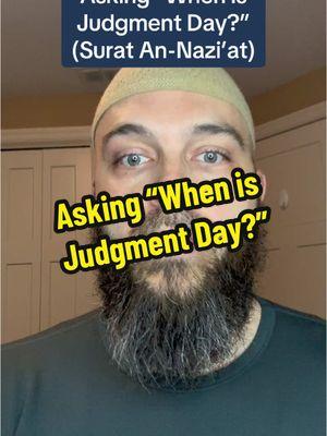 Asking when is Judgment Day? #islam #muslim #muslimtiktok #judgmentday #allah❤️ #when #warner #prophetmuhammad #jesus 