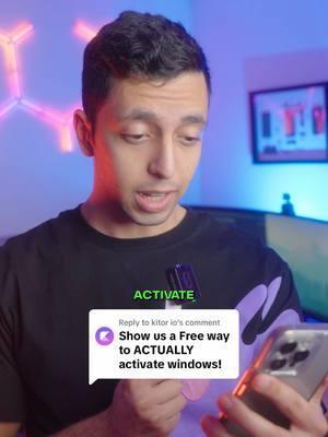 Replying to @kitor io  Free way to Activate Windows? ✅😨 #activatewindows #techtips #tech #techtok #pc #gamingpc #pctips #windows11 #laptop 