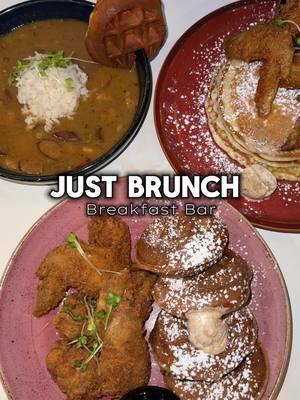 One of the best breakfast spots in Metro Atlanta. Just Brunch Breakfast Bar located in Duluth.  When you come here I highly recommend you get the pancakes & sticky wings or their chicken and waffles.  #Atlfoodies #atlfood #atleats #atlantafood #atlrestaurants #atlantafoodie #atlantabrunch 