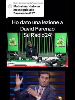 Replying to @freccnswl7o #lazanzara #radio24 #parenzo #davidparenzo #cruciani @La Zanzara 