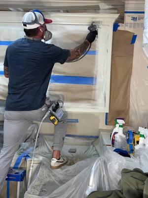 Applying emerald urethane with the new Graco PowerShot. Ideal for cabinetry.💪🏻💪🏻#gracopaintsprayers #powershot #xt #paintingcabinets #sherwinwilliams #emeraldurethane #dewalt #spray #wackenhutpainting #oddlysatisfyingvideo #satisfying #Painting #painter #fyp 