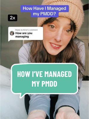 Replying to @Kirst Managing PMDD is very multi-step and different for everyone. But the tops things for most are… ✅ Nutritional Factors ✅ Supplements/Vitamins ✅ Managing Stress/Trauma ✅ Managing Underlying Conditions (*Histamine Intolerance*) ✅ Lifestyle Changes/Self Care For me, it was severe enough to remove my ovaries. But I know if I was able to focus on what I do now to manage everything that contributes to my PMDD, then I may not have had to do that.  #pmdd #pmddawareness #premenstrualdysphoricdisorder #pmddsupport #pmddstruggles #pmddsymptom #pmddtreatment #pmsproblems #womenshealth #afabhealth #chronicillness #pmddwarrior 