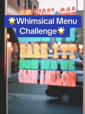 #newvideo #joke #fyp #funnyjoke 🌟 Whimsical Menu Challenge🌟