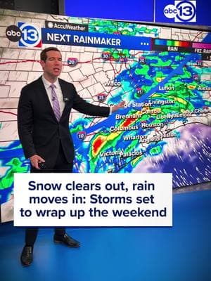 Fog, possible drizzle, and warmer temps arrive Saturday, but Sunday brings storms and kicks off a soggy stretch for the week ahead--get the latest weather updates from Kevin Roth wherever you watch ABC13! #rain #rainontheway #rainyweekend #texasweather #nosnow #houstonweather #weather #thunderstorms #storms #weekendweather #abc13houston #abc13