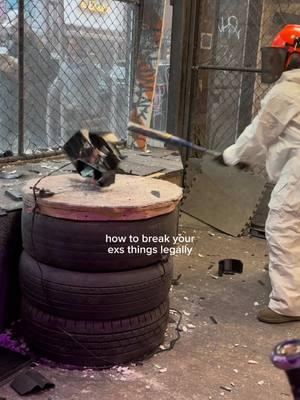 he broke my heart, so I broke his PS5 😌 just kiddinggg but seriously, wreck rooms are my go to when life gets overwhelming & the ragery is one of my favs because you can even bring your own stuff to smash! #nycfunthingstodo #nycactivities #nycitinerary  #creatorsearchinsights 