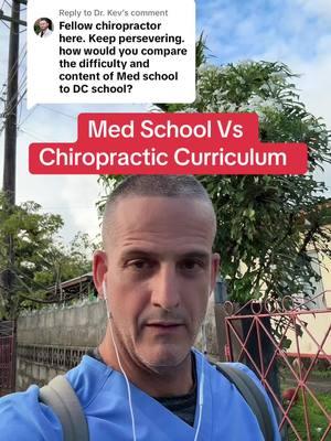 Replying to @Dr. Kev Med School Vs Chiropractic Curriculum #medstudent #stjamesschoolofmedicine #medschoollife #medschoollife #nevertoolate #nevertooold #secondcareer #medschoolproblems 