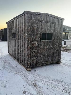 Are you into #icefishing  we have  #icehouses  Available in 6’ x 6 and 6’ x 8’  Contact Driftless Outdoors and we can custom build one for you too.  #icefishing #icefishingminnesota #icefishingtiktok #icefishingwisconsin #driftlessoutdoors 