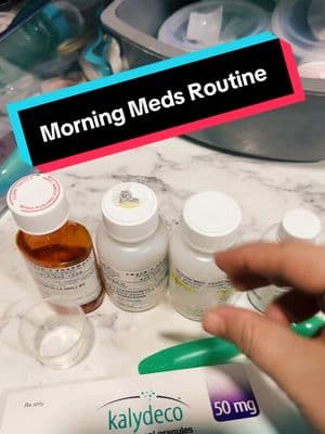 Morning Meds Routine! #fyp #2025 #cysticfibrosisawareness #babiesoftiktok #cysticfibrosiswarrior #cysticfibrosis #morningmeds #morningroutine 