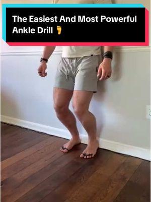 Tight ankles can lead to knee issues and more. - This drill doesn’t only enhances ankle mobility (dorsiflexion), but it also activates the anterior tibialis (dorsiflexor muscle on the front of the shin). - We always want to INTEGRATE after we MOBILIZE. - It’s important to teach the neuromuscular system how to “use” the range of motion unlocked after mobilization…this drill does both. - Not only are we using motion to restore dorsiflexion, but the muscles will be VERY active during this. You should feel a nice burn right in the anterior tibialis. - Just back your heels up against and wall, keep your back flat, squat down driving the knees over toes. - Great warm up before squats by the way! - #ankles #ankle #anklesprain #anklemobility 