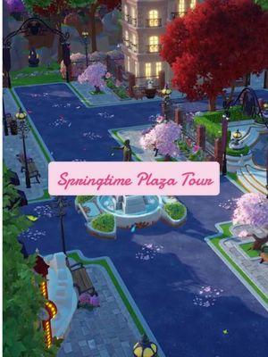 Replying to @suburbantimewaster This might be my favorite plaza build I’ve done #ddlv #fyp #disney #dreamlightvalley #inspo #gaming #cozy #GamerGirl 