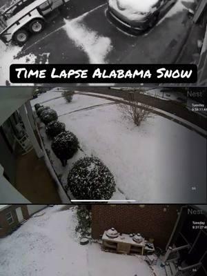 #timelapse #snow #snowing #alabamasnow #alabama #fyp #snowstorm #snowman #snowinthesouth #onceinalifetime #recordbreaking #recordsnow #noschool #snowday #january212025 