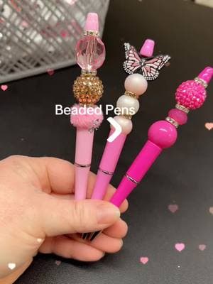 Check out our super cute beaded pens!! #foryoupage #crafttiktok #beadedpens #officedecor #4upage  ⛓️‍💥in bio to shop 