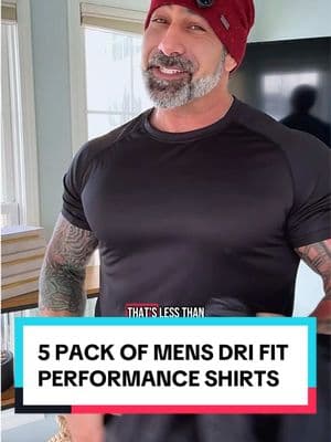 Only $19 for this 5 Pack of men’s dri fit shirts! Stretchy, sweat wicking, quick dri material without a brand attached. Quality shirts at a great price! . . #drifit #drifitshirt #gymshirt #tshirt #tshirtmen #menstshirt #athleticwear #fitness #mensfitness #mensfashion #mensshirt #treasurefinds #ad #GiftGuide #spotlightfinds #TTSDelightNow  #giftideasfor #TTSLevelUp #TikTokShopCreatorPicks #LoveLanguage #SeasonalGems #tiktokshopjumpstartsale