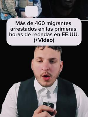 Más de 460 migrantes arrestados en las primeras horas de redadas en EE.UU. #cubanosenhialeah #cubanosenhialeah🇺🇸😜 #hialeah #cubanostiktok #i220a #cuba #cubanos #cubanoenmiami #i220b #cubana #hialeahflorida #inmigracion #conservative #conservador 