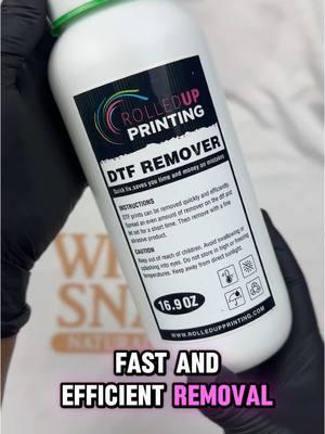 I found a solution for those DTF oops.  @rolledupprinting  DTF Remover  Find it @counterculturediy  #dtf #dtftransfers #dtfremover #solution #ccdiy #counterculturediy #rolledupprinting #tshirtbusiness 