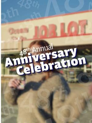 Celebrate 48 with us & stock up on your favorites! Get 40% back on a Crazy Deal Gift Card with your purchase of $30 or more, now through January 29th! 🛍️ #joblottok #shopping #anniversary #northeast #oceanstatejoblot #joblotfinds 