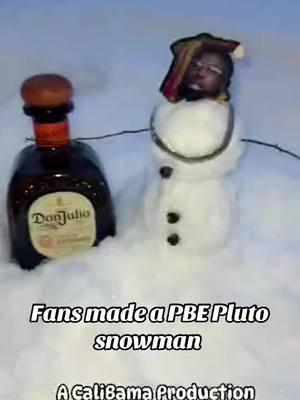 Fans made a PBE Pluto snowman #pbepluto #letitsnow #snowinalabama 