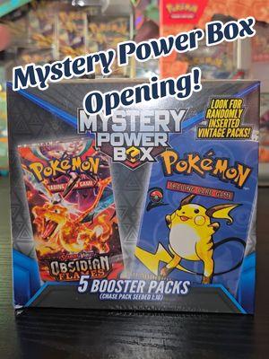 I love these Mystery Boxes! #pokemon #pokemontiktok #pokemongotrainer#pokemoncommunity #pokemoncards #PaldeaEvolved #baseset #scarletandviolet #tcgcodes #mysterypowerbox 