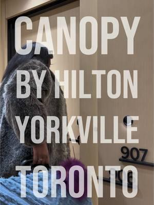 Checking in… to your next dream stay in Toronto! 🛎️✨ Whether you’re looking for a chic getaway or a work-cation with style, @Canopy Toronto Yorkville understood the assignment: 📍 Prime Location: In the heart of Yorkville, you’re steps away from Toronto’s hottest shops, dining, and culture. Convenience? Check. 🛋️ Spacious Rooms: Modern layout, sleek design, and tons of storage for my over-packers (me 🙋🏽‍♀️). 🛁 Toiletries by Apotheke: The kind of products you want to pack in your suitcase on the way out—trust me! 🔆 Control Panels: With just a touch, you can control your room’s lighting and blinds. The tech? Chef’s kiss. ☕ Coffee & Snacks: Nespresso machine + mini fridge = morning coffee and late-night snack goals.  🏊‍♀️ Indoor Heated Pool: Because even when it’s freezing outside, a warm dip is always a vibe.  🍴 Onsite Dining: @dia_canopyto serves up elevated dishes you’ll love, and @virtu_cafe is perfect for grabbing a coffee before hitting the city. 🧳 Transfer Lounge: Have a late flight? No worries—they’ve got you covered with a lounge to store your luggage after checkout so you can explore the city stress-free. Canopy doesn’t just give you a place to stay—it gives you an experience. From the thoughtful details to the luxurious amenities, everything was designed to make you feel right at home. 📍 Canopy by Hilton Yorkville Toronto 387 Bloor St E | Toronto, ON  Would I stay here again? Absolutely! If you’re heading to Toronto, this is your sign to book it. 🖤 • • • #TorontoHotels #CanopyByHilton #HiltonHotels #YorkvilleToronto #LuxuryStays #HotelVibes #TorontoTravelGuide #TravelToronto #ModernHotels #HotelLover #TravelInspired #Travel #Toronto #Canada #GOTG #GirlOnTheGo #Reels #Content #Explore #ExplorePage #Vacation #Vlog #fyp #fypシ #for #you  Canopy by Hilton, Hilton Hotel, Toronto Yorkville, Toronto, Toronto Hotels, Places to Stay