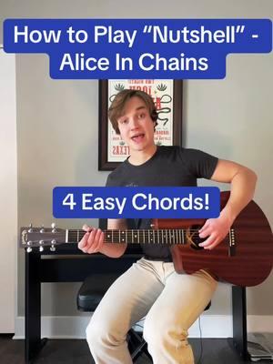 How to Play “Nutshell” - Alice in Chains 🎸 #guitartok #guitar #musiciansoftiktok #guitartutorial #fyp #foryou 