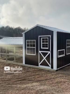 Black and white country vibe #chickencoop   #driftlessoutdoors #chickensoftiktok #chickens #chickentok 