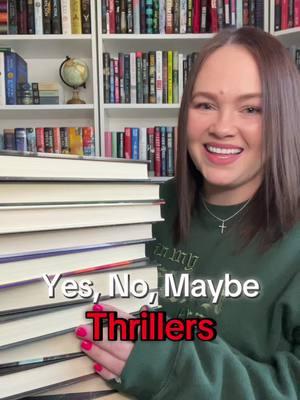 Yes, No, Maybe thriller edition. 😜 I’ve been a thriller reader for about five years, I’ve read HUNDREDS and find that some of the popular ones can be complete duds 🫠 #yesnomaybebooks #yesnomaybethrillers #bethmorvant #thrillerbooks #thrillers #thrillerrecommendations #popularbooktokbooks #BookTok #thrillerbooktok 