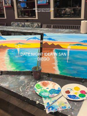 had the absolute best time painting & sipping last night @ pinots palette.  10/10 would recommend for a date night in San Diego! good music, drinks, instruction & overall just such a fun time 👩‍🎨 plus our paintings turned out pretty cute :’)  #datenight #sandiego #sdlife #sd #sandiegolife #sandiegodate #sandiegodatenight #sandiegodates #sandiegodateidea #dateidea #dateideas #paintandsip #painting #paintingdate #sandiegocalifornia 