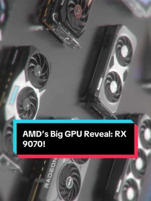 AMD’s Big GPU Reveal: RX 9070! #foryou #techtok #pcbuild #gamingpc #amd 