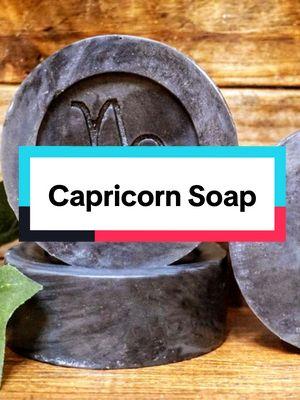 Our Capricorn Soap has activated charcoal to help unclog pores and remove dead skin cells. Scented with an essential oil blend to relieve your inner Capricorn’s mental exhaustion ✨ #zodiacsigns #activatedcharcoal #capricorn #handmadesoap #essentialoils #vegan #healthyskin #acne #naturalsoaps #glowingskin