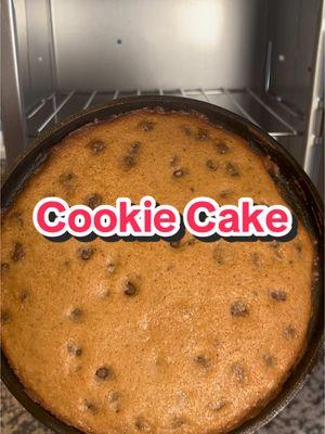 Baking a cookie cake #bakingtips #colman #castironskillet #cookiecake #cookingtips