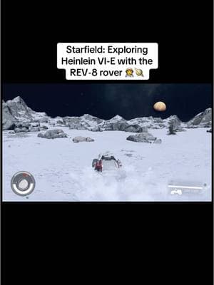 Driving the REV-8 rover while out exploring on the surface of Heinlein VI-E, one of Heinlein VI’s moons, on Starfield 👨‍🚀🪐. #Starfield #StarfieldGame #StarfieldGameplay #SpaceExploration #StarfieldTok #StarfieldTikTok #Xbox #XboxSeriesX #GamingTok #GamingTikTok 