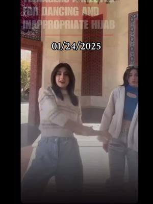 Two Iranian teenagers were arrested for dancing in public and alleged violations of hijab laws, with their Instagram accounts taken down. This incident stands in stark contrast to statements made by Iran's former Foreign Minister and the current Vice President of Strategic affairs at Davos this week, where he claimed the regime is not prosecuting women despite hijab laws still being enforced, sparking renewed criticism and global outcry. #Iran #Irannews #Iranupdates #kingrezapahlavi #iraniantiktok #persiantiktok #womanlifefreedom 