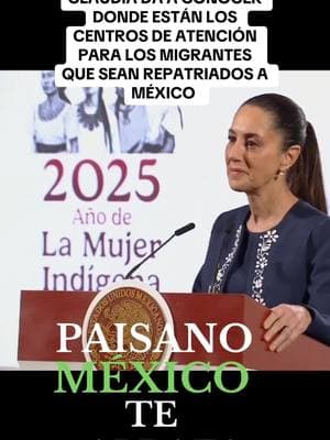 Claudia Sheinbaum está lista con los albergues para recibir los migrantes #claudiasheimbaum #claudia #presidenta #migrantes #paisanos #albergue #cdjuarez #sonora #coahuila #nuevoleon #tamaulipas #nogales #bajacaliforniasur #mexico #mexicali #mexicalibajacalifornia #apoyo #usa🇺🇸 #familia #4t