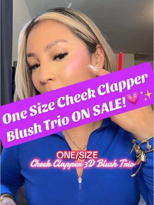 Blushing with One/Size Cheek Clapper in Attention Seeker 💖 On sale now—don’t miss out!#onesizebeauty #onesizeblushpalette #onesizecheekclapper #cheekclapper #pinkblush #TikTokShop #tiktokshopping #newyearnewaura #tiktokshopholidayhaul #ttsdelight #tiktokshopcreatorpicks #tiktokshopnewarrivals #tiktokshopjumpstart