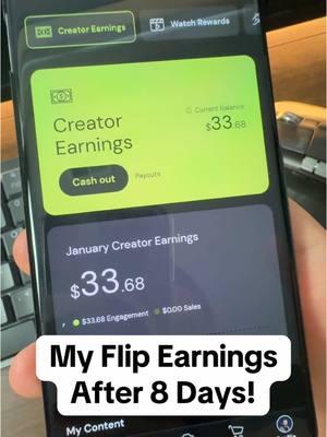 My Flip Earnings After 8 Days! #newtoflip #flip #fliptips #onlinemoney #viraltiktok #fypage #viralvideo 