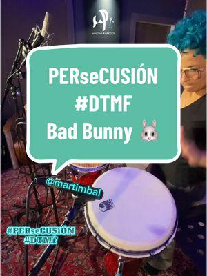 #PERseCUSIÓN #DTMF #badbunny #percussionist #martimbal #marthaparedes #urbano #plena #pr #france #live #session #recording #studio #TikTokLIVE #vaterdrumsticks #drums #femaledrummer #cympad 