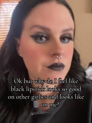 #blacklipstick #altgirlie #metalgirlie #alternativegirl #makeup #blacklips 