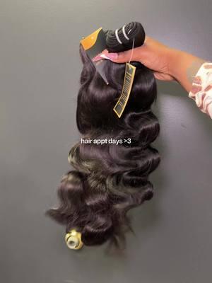 stylist : @Cateria Tiyana 💕 bundles + hair : @Wequeen_Cynthia  #hairappointment #hairdaya #maintenancevlog #beautymaintenance #beauty #quickweaves #quickweavestyles #bodywavehair #wequeen