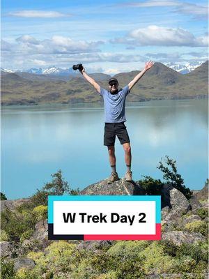 Day 2 of the W Trek through Torres del Paine National Park in Chile. Really surprised how much I enjoyed this day. So many fun creek crossings and a lovely view of the lake! The non-crowded trails weren’t bad either 💁🏻‍♂️ #wtrek #torresdelpaine #patagonia #chile #hikingtiktok #traveltiktok #travelinspo #CapCut 